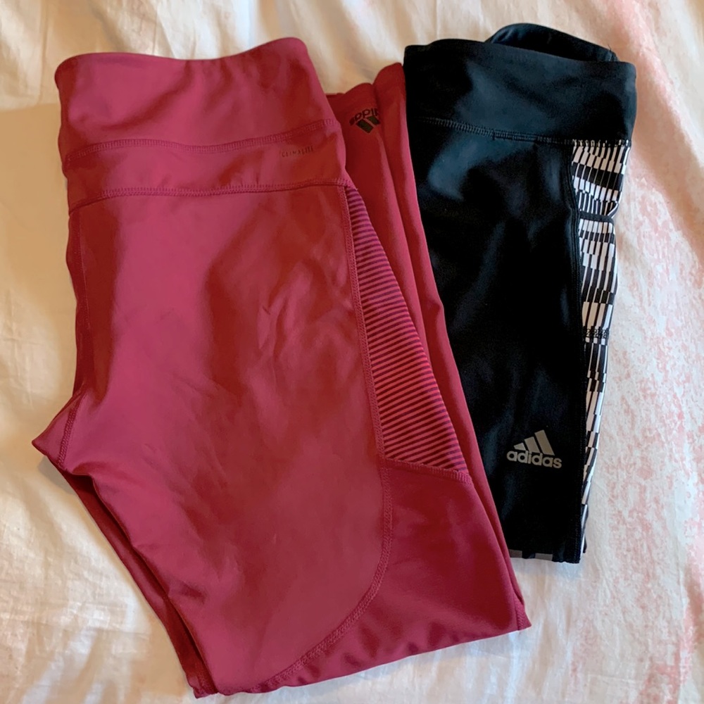 ADIDAS lot of TWO workout leggings
